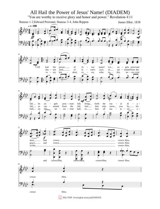 All Hail the Power of Jesus' Name! (DIADEM)