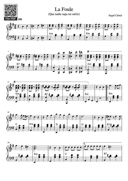 La Foule Piano - Ángel Cabral