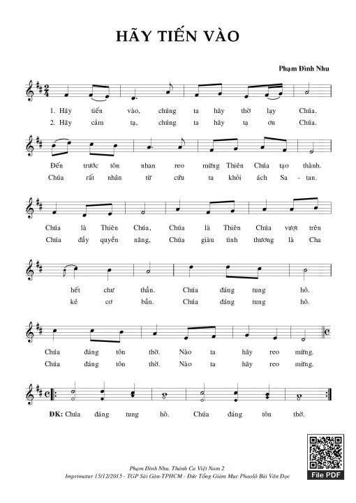 Hãy Tiến vào - Phạm Đình Nhu