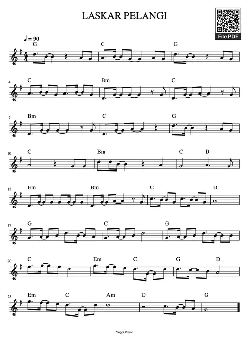 LASKAR PELANGI Piano