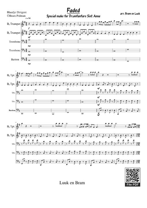 Faded - Arr. Bram En Luuk