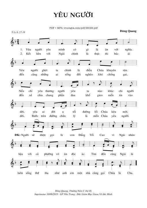Yêu Người - Đăng Quang