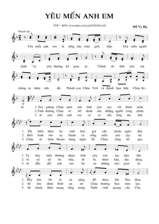 Yêu Mến Anh Em - Đỗ Vy Hạ