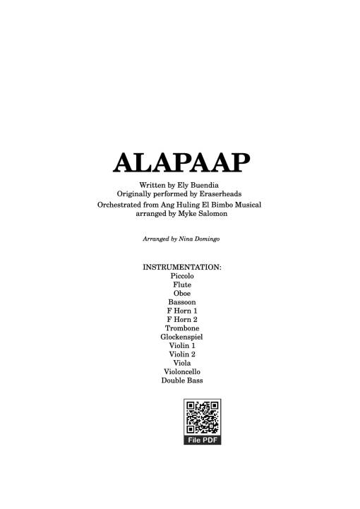 ALAPAAP - Arranged By Nina Domingo