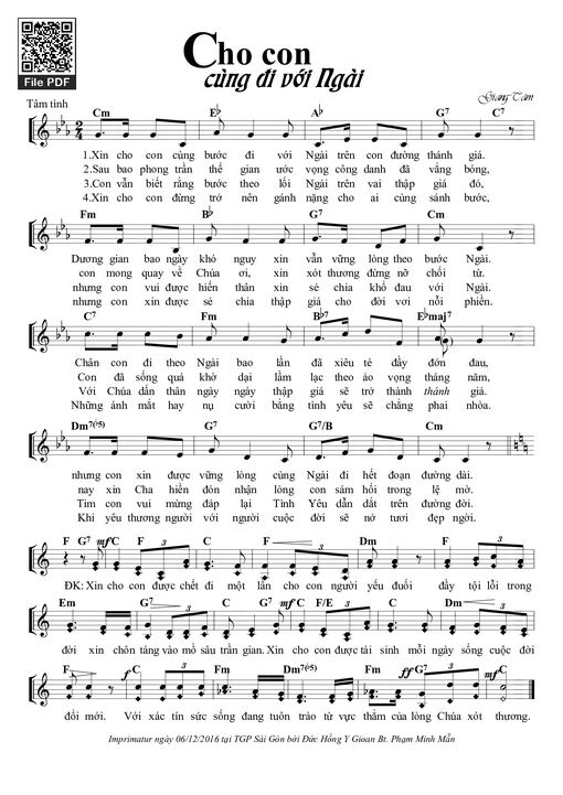 Cho Con Cùng Đi Với Ngài