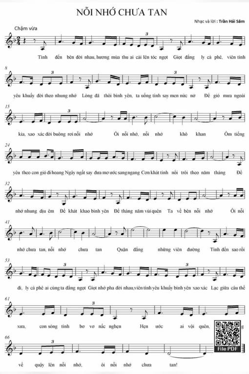 Nỗi nhớ chưa tan