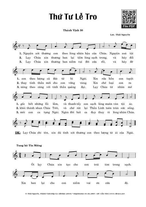 Thánh Vịnh 50 (Lễ Tro)