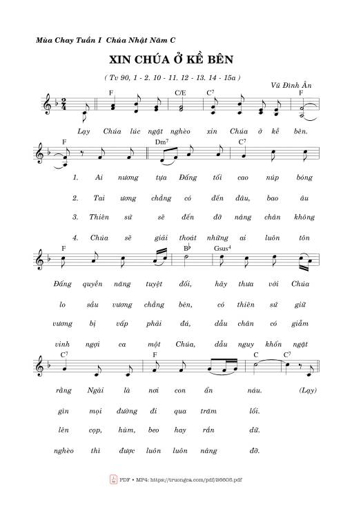 Thánh Vịnh 90, Xin Chúa Ở Kề Bên
