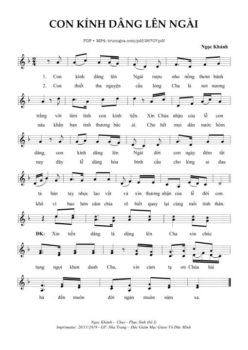 Con Kính Dâng Lên Ngài