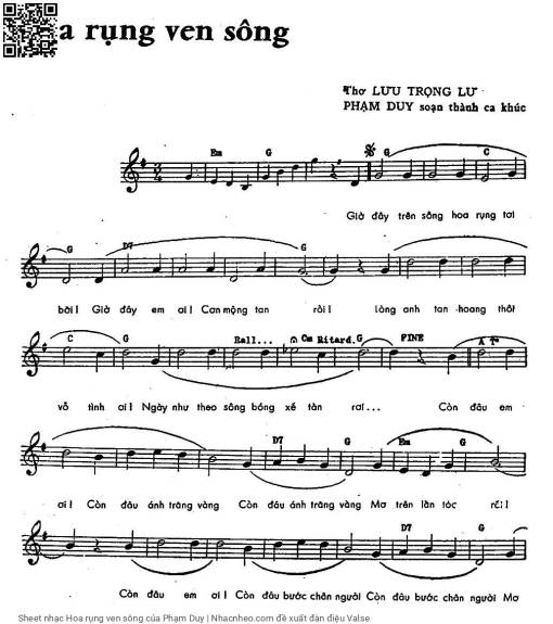 Hoa rụng ven sông