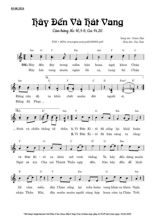 Hãy Đến Và Hát Vang