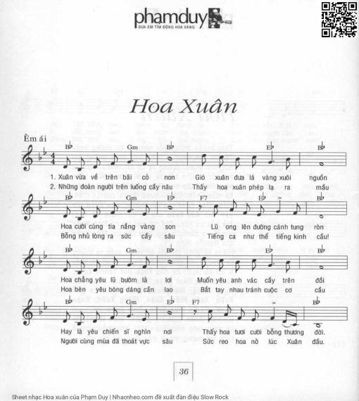 Hoa xuân - Phạm Duy