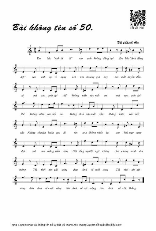 Bài không tên số 50