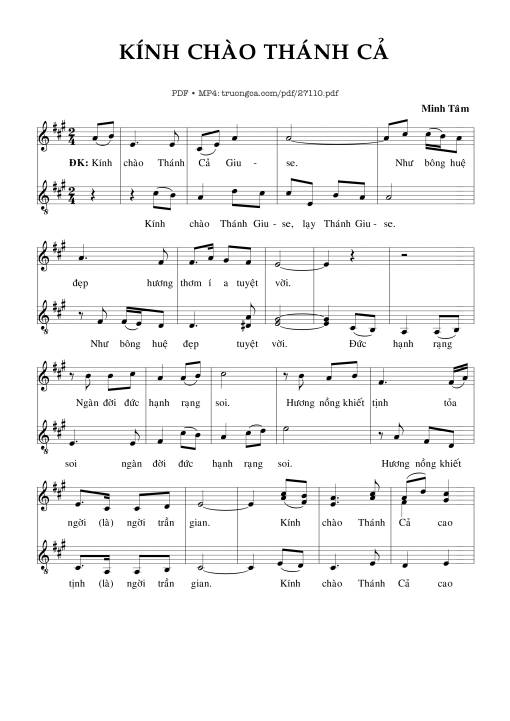 Kính Chào Thánh Cả