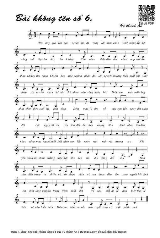 Bài không tên số 6