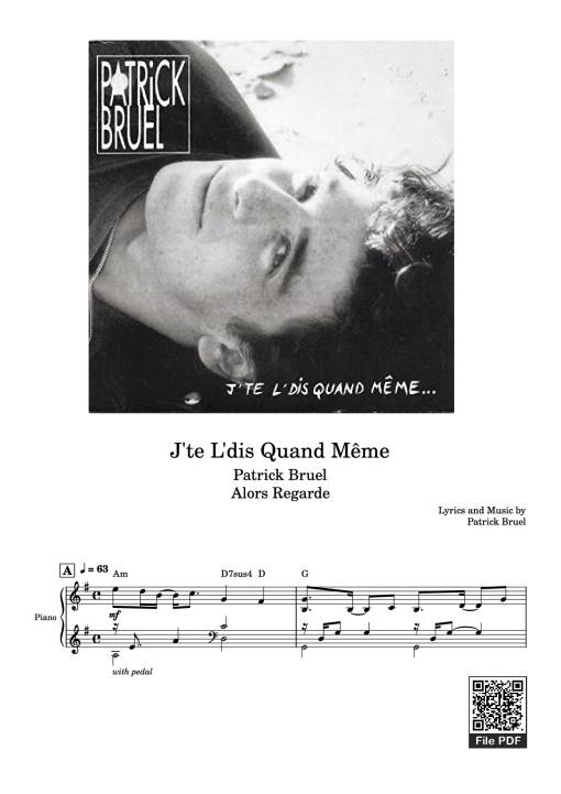 J'te l'dis quand même Piano