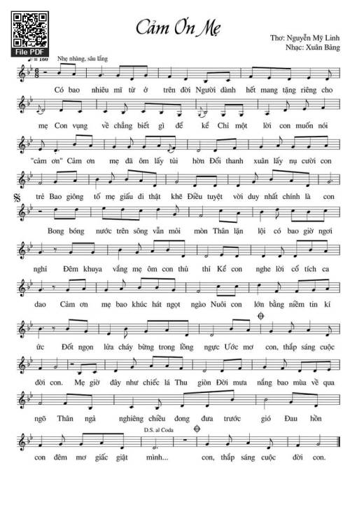 Cảm ơn mẹ - Trần Xuân Bảng