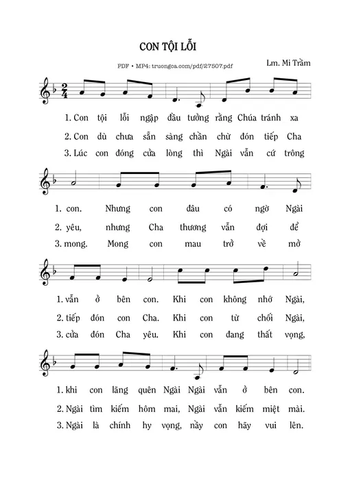 Con Tội Lỗi - Mi Trầm