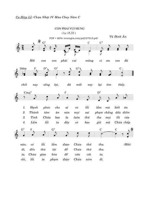 Con Phải Vui Mừng