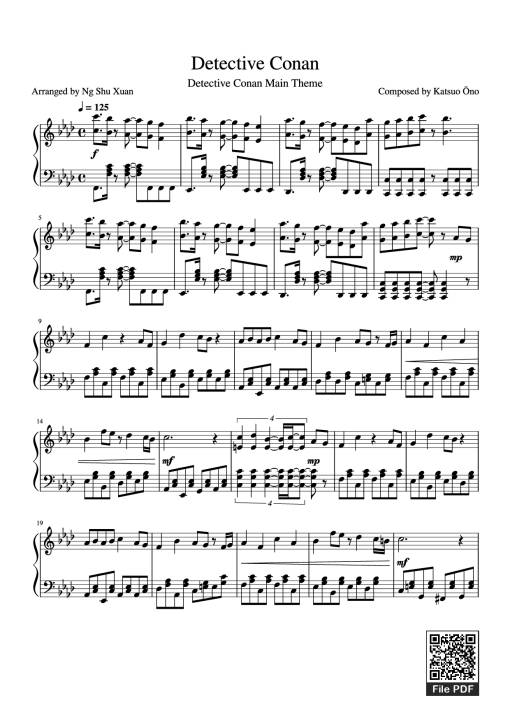 Detective Conan Piano