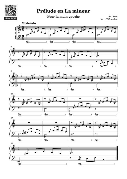 Prélude en La mineur Piano