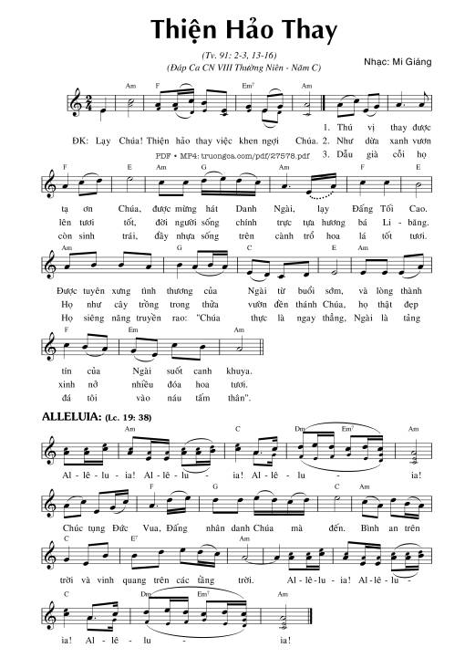 Thánh Vịnh 91, Thiện Hảo Thay