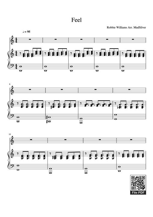 Feel Piano - Robbie Williams Arr. MadSilver