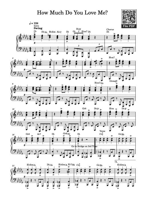 How Much Do You Love Me? Piano
