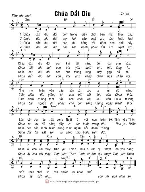 Sheet PDF of Chúa Dắt Dìu