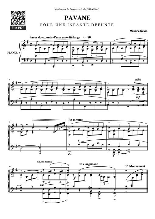 PAVANE Piano - Maurice Ravel