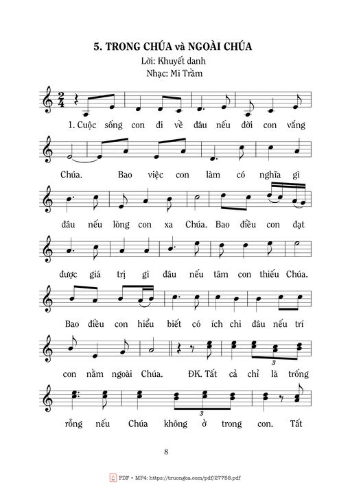 Trong Chúa Và Ngoài Chúa