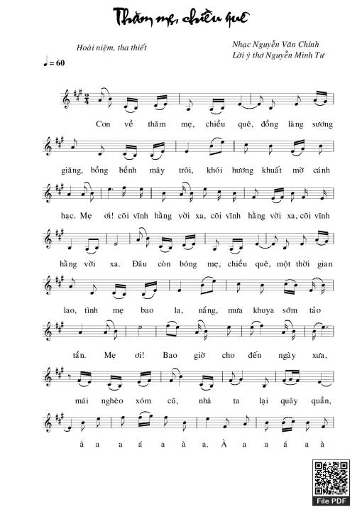 Thăm mẹ chiều quê