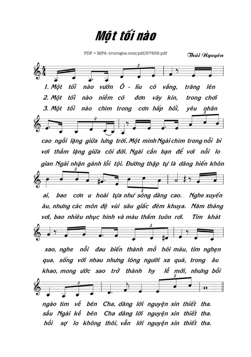 Một Tối Nào - Thái Nguyên