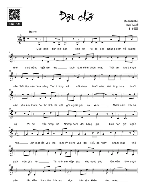 Đợi chờ - Thảo Hồ