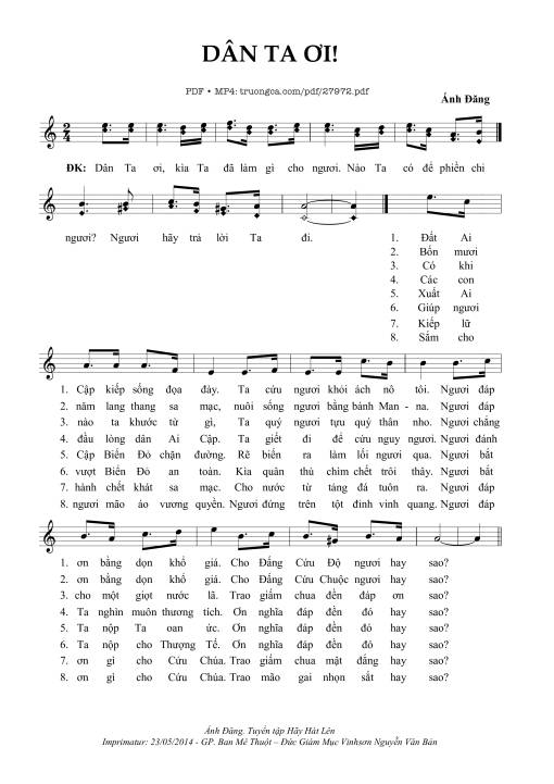 Dân Ta Ơi - Ánh Đăng