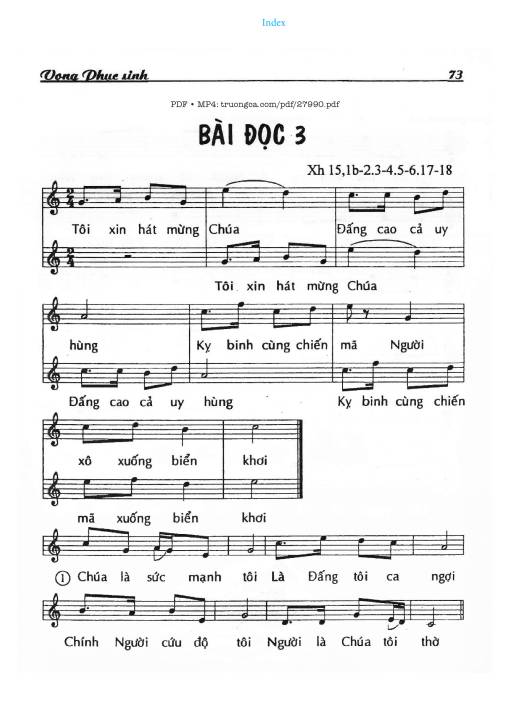 Vọng Phục Sinh - Bài Đọc 3 (Xh. 15)