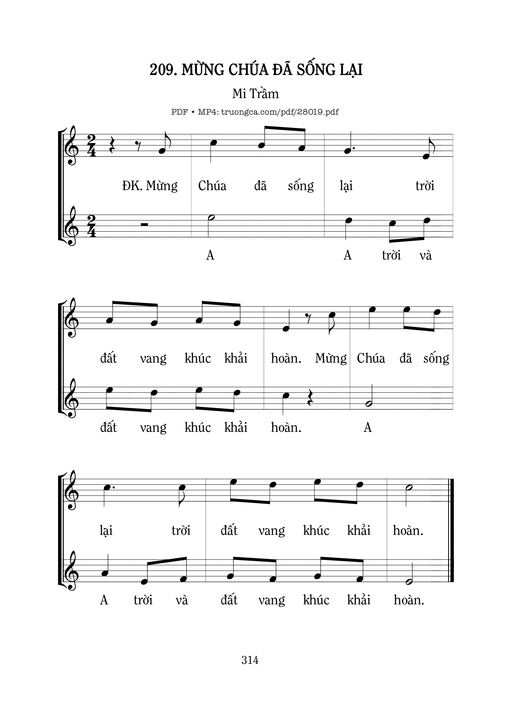 Mừng Chúa Đã Sống Lại