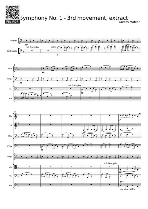Symphony No. 1 - 3rd movement, extract