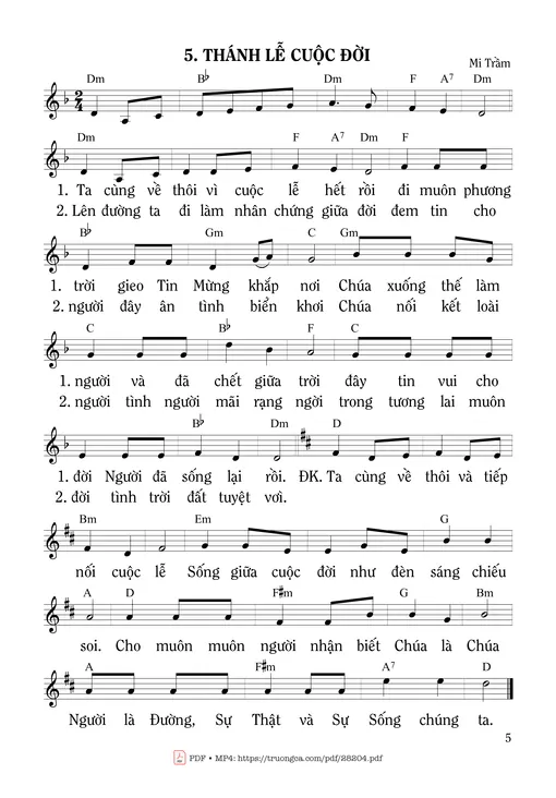 Thánh Lễ Cuộc Đời