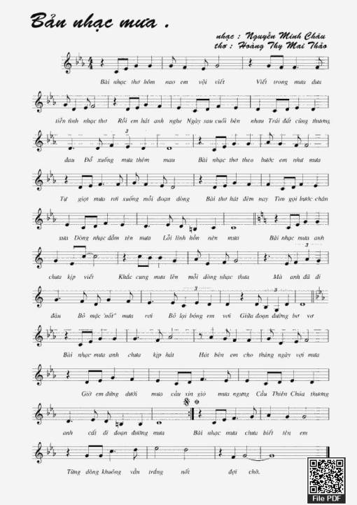 Bản Nhạc Mưa - Nguyễn Minh Châu