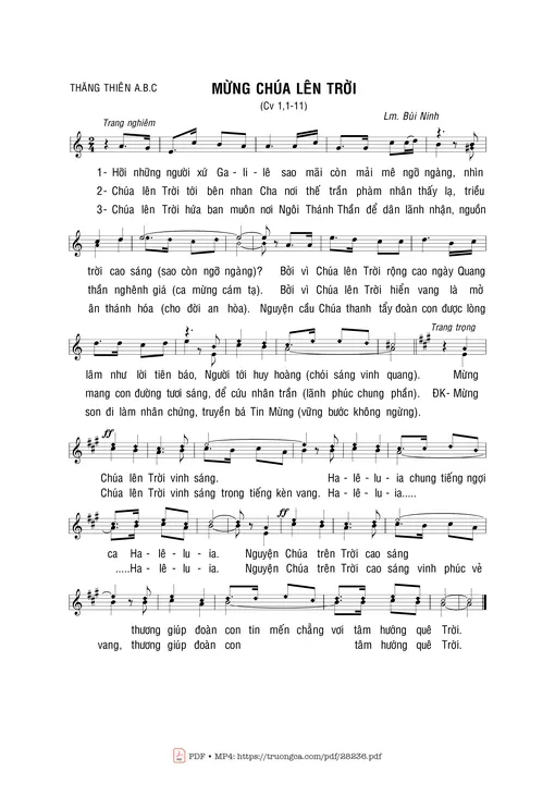 Mừng Chúa Lên Trời