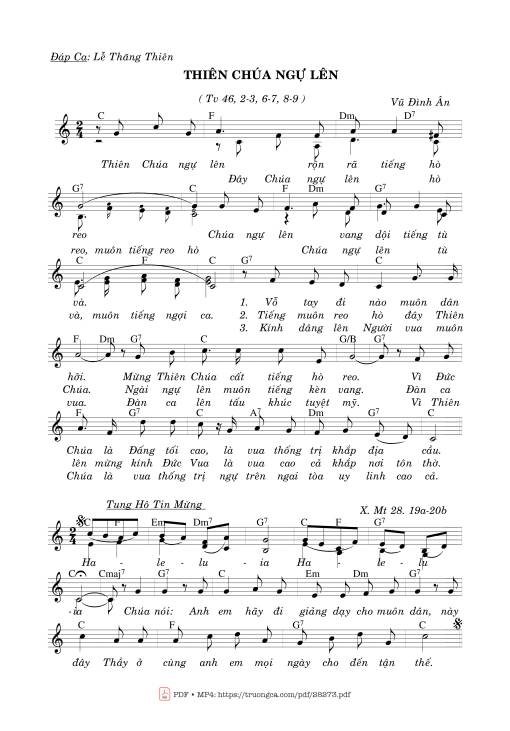 Thánh Vịnh 46, Thiên Chúa Ngự Lên