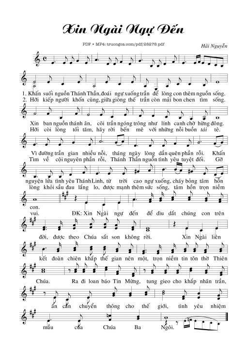 Xin Ngài Ngự Đến