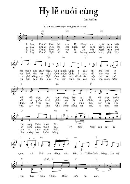 Hy lễ cuối cùng