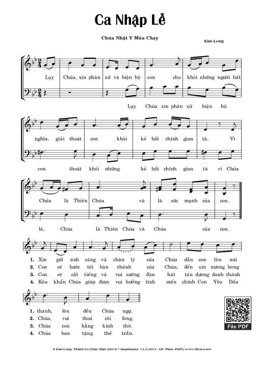 Ca Nhập Lễ - Kim Long