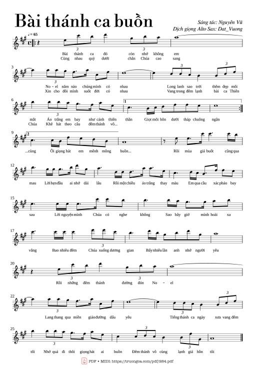 Bài thánh ca buồn