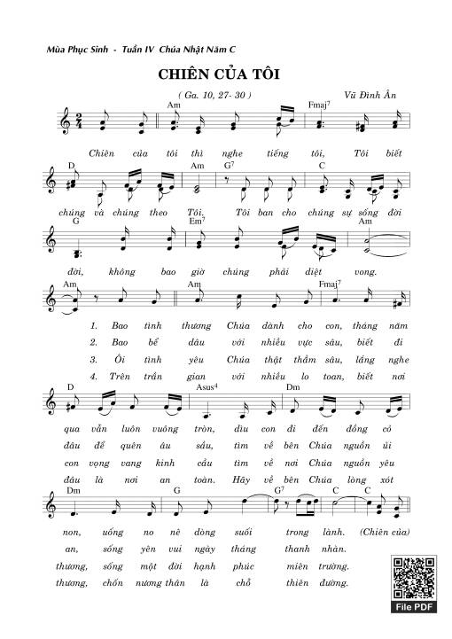 Sheet PDF of Chiên Của Tôi