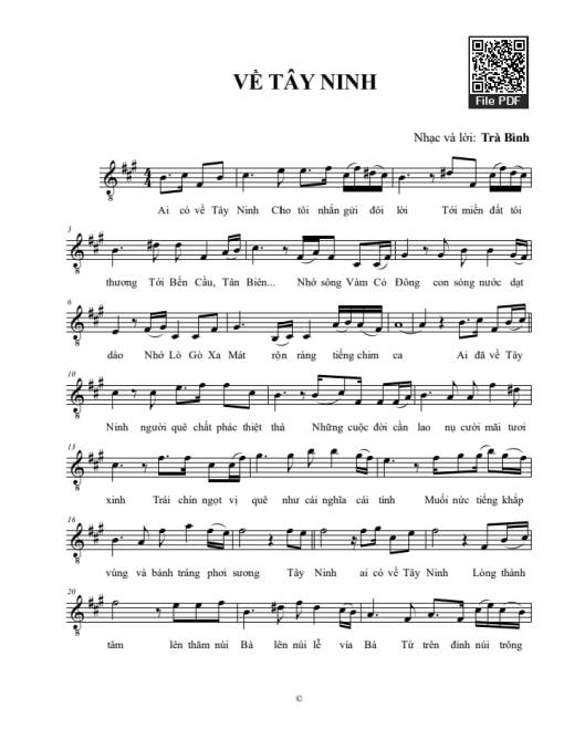 Về Tây Ninh - Trà Bình