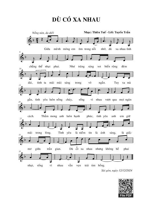 Dù có xa nhau - Thiên Tuế