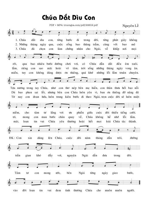 Chúa Dắt Dìu Con